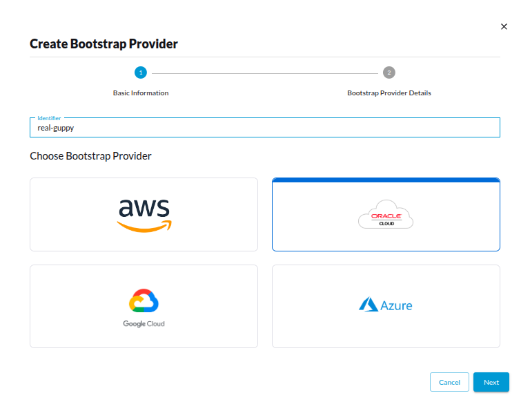 Creating a Bootstrap Provider